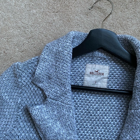 Gray and White sweater blazer - Picture 4 of 5